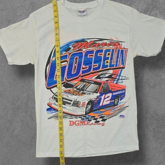 Vintage NASCAR Mario Gosselin DGM Racing All Over Print Shirt Small Rare - Picture 6 of 7